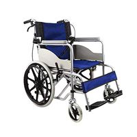 LBSX Wheelchairs Lightweight Transport Adult Folding Wheelchair with Handbrakes Creative Multi-Function Folding Ultra Light Portable Elderly Push Scooter