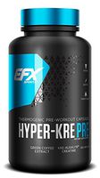 EFX Hyper-Kre Pre | PH Correct Creatine Monohydrate Preworkout Formula | Patented Formula, Gain Strength, Build Muscle & Enhance Performance | (120 Capsules)