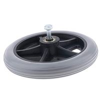 dailymall Wheelchair Front Casters, Walker Wheels Replacement 6 inch Wheels – Black/Gray - Gray 6 inch