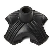 Stand Alone Quadruple Cane Tip Uneven Terrain Walking Stick Base Stabilizing Device