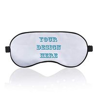 Personalized Sleep Mask – Add Picture Logo or Text and Make Your Own Customized Eye Mask Light Blocking Eye Cover for Kids Women Men
