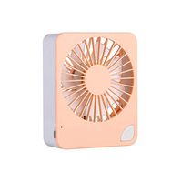 Meidexian888 Creative Handheld Fan, Square Big Wind Mute Mini USB Handheld Portable Fan (Pink)