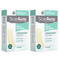 ScarAway Professional Grade Silicone Scar Sheets 6 EA, Pack of 2