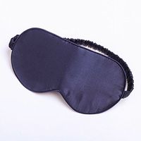 Ethereal Lomoer 100% Natural Silk Sleep Mask & Blindfold with Elastic Strap, Super-Smooth for Nap, Travel, Full Night Sleep (Navy Blue-2)