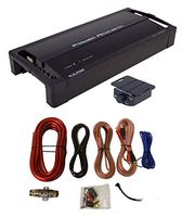 POWER ACOUSTIK RZ1-2300D 2300W Monoblock Car Audio Amplifier RZ12300D + Amp Kit