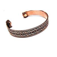 Copper Magnetic Bracelet Adjustable Cuff Pure Copper for Health and Pains