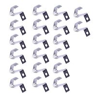 20pcs/Pack Silver Tone Metal Positive Negative Conversion Spring Contact Plate for AAA Battery Size: Approx. 1.6x0.5x1.4cm(0.6x0.2x0.6inch)(LxWxH)