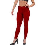 H.Coosy Practical;Cozy Pure Color Black Yoga Pants Tight Leggings Sports Fitness Pants Europe and The United States Women Sexy was Thin Mention Hip Pants red L