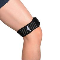 SupreGear IT Band Strap for Knee, Adjustable Comfortable Iliotibial Band Wrap Breathable ITB Strap with Extra Compression for Iliotibial Band Syndrome (Black)