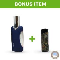 Zico ZD-46 (Original) Refillable Quad Torch Lighter (Blue)