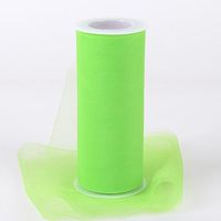 Fluorescent Green Tulle Roll Spool 12"x25 yards (12"x75") Tutu Wedding Gift Bow Good Crafted Decoration and DIY Ideas