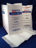 MCK42502001 - Mckesson Brand ABD / Combine Pad McKesson Cellulose Tissue / NonWoven Outer Fabric 5 X 9 Inch Rectangle