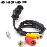 CNDST CCTV 1080P 2MP HD AHD Mini Spy Pinhole Security Camera for CCTV AHD 1080P DVR System, Mini Hidden Spy Camera Starlight, 2.8mm Lens 140 Degree DC 12V 1A