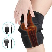 Knee Heated Brace Wrap, Knee Heating Pad for Arthritis Hot and Cold Therapy to Warm Joint and Relief Pain for Knee Stif and Strains, 3 Temperature Controls Fits Knee Calf Leg