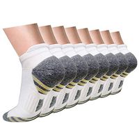 8 Pairs Copper Compression Ankle Socks Women & Men Sport Plantar Fasciitis Arch Support - Best For Athletic &Travel