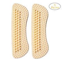 FlyKits 6Pack Silicone Heel Cushion Pads Heel Grips Liner Self-Adhesive Reusable Shoes Inserts Men's & Women's Foot Care Protector for Preventing Heel Slipping, Rubbing, Blisters, Non-Slip, 2mm