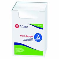 ZAMA Dynarex Drain Sponge Non-Woven, Drain & IV, Sterile, 6-Ply #4611 TRAY (2 Each/Pouch, 25 Pouch/Tray, 12 Tray/Case) / 725 / 13.94