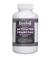 Activated Charcoal Capsules (200 Capsules, 525 mg per Serving, 3 Capsule/Serving) by Knock Off Pharmacy, Odorless & Non-Toxic Powder Delivered in Fast-Dissolving Capsules for Detox Cleanses