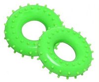 PANDA SUPERSTORE Circular Hand Therapy Exercise Ball Medium Resistance Vent Ball Green