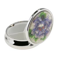 CUTICATE Metal Small Pill Case Holder, Travel Storage Container for Medicine Capsule Vitamin and Fish Oil