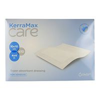 KerraMax Care 4"x4" Super Absorbent Wound Dressing (PRD500-050) – Absorbs Exudate and Isolates it, Preventing Leaks or Drips for Improved Patient Comfort and Wound Care Treatment (Box of 10)