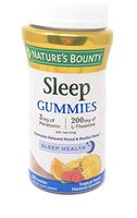 Nature's Bounty Sleep Complex Gummies 60ct, 3 millgrams Melatonin, 200 milligrams L-Theanine Gummies (2 Pack)