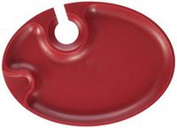 Prodyne PB-9-M Wine 'N Dine Plate, Oval, Red
