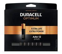 Duracell Optimum AAA Batteries | Premium Triple A 1.5V Alkaline Battery | Convenient, Resealable Package | Made in The USA | 12 Count