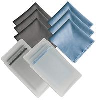 6 Pack Microfiber Cleaning Cloths, Runch Glasses Cleaner Cloth for Lenses, Phones, LCD Screens and Tablets - 6x7 Inch