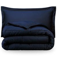 Premium 1800 Series Goose Down Alternative Hypoallergenic Comforter Set King/California King/Dark Blue
