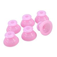 ROSENICE Silicone Body Massage Vacuum Cups Set of 6 Pain Relief Stress Reduction Pink