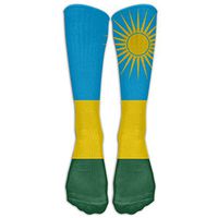 Classical Flag Of Rwanda Knee High Sock Compression Sports Socks Graphic Athletic Sock For Man And Woman