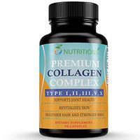 O Nutritioin Premium Collagen Pills, Complete Multi Collagen Peptides Capsules (Types I,II,III,V,X) for Anti-Aging, Healthy Skin & Hair, Strong Joints, Bones & Nails