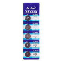 Sixsons 5 Pcs Button Cell Battery CR2025 Lithium Battery 3V Round Coin Cell Battery For Watch Clocks Controllers Toys DL2025 BR2025 KCR2025 CR 2025 Household Alkaline Battery