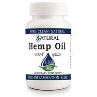 Hemp Oil Softgel 1,500mg: Hemp Seed Oil for Premium Relief from Pain, Stress, Anxiety, and More - Natural Anti-Inflammatory - High in Omegas (60 Softgel 1,500mg)