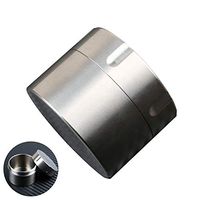 FIRMMTL Portable Titanium Pill Container - Waterproof Airtight Premium Medicine Box Daily/Emergency Pills Fob Travel Pill Holder Case (Silver)