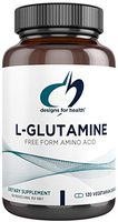 Designs for Health Vegetarian L Glutamine Capsules - 850mg Amino Acids Supplement for Muscle Recovery, Gut and Immune Support - Hypoallergenic, Dairy Free and Gluten Free (120 Capsules)
