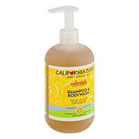 California Baby Calendula Shampoo and Body Wash - Hair, Face, and Body | Gentle, Allergy Tested | Dry, Sensitive Skin, 19 oz.