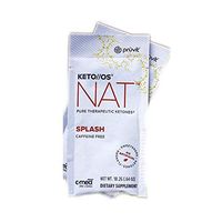 Pruvit Keto//OS NAT Caffeine Free, BHB Salts Ketogenic Supplement - Beta Hydroxybutyrates Exogenous Ketones for Fat Loss, Workout Energy Boost Through Fast Ketosis. 20 Sachets (Splash)