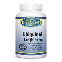Vitamin Discount Center Ubiquinol CoQH 50 Mg, 60 Softgels