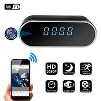 ZDMYING Spy Hidden Camera, HD 1080P Alarm Clock WiFi Cam, with Night Vision/Motion Detection/Loop Recording Home Surveillance Nanny Security Cameras