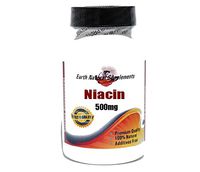 No Flush Niacin 500mg * 200 Capsules 100% Natural - by EarhNaturalSupplements