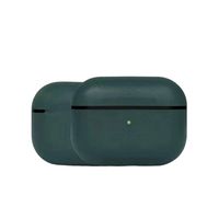 J.SPG AirPods Pro Case, Premium Genuine Leather Portable Shockproof Protective Cover for Apple AirPods Pro Earphones Charging Case (Front LED Visible) Support Wireless Charging,Green