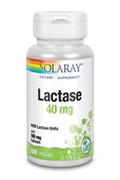 Solaray Lactase Capsules, 40mg, 100 Count