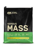OPTIMUM NUTRITION Serious Mass Weight Gainer Protein Powder, Vitamin C, Zinc and Vitamin D for Immune Support, Banana, 12 Pound (Packaging May Vary)
