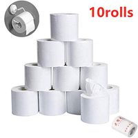 10 Rolls White Toilet Paper Roll,Silky Smooth Soft Premium 3-Ply Toilet Paper,Toilet Roll Tissue, Strong and Highly Absorbent Hand Towels for Daily Use (A)