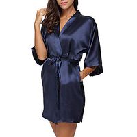 Tunic T Shirt Blouse Tops Women's Casual Solid 1/2 Sleeved V-Neck Bandage Pockets Sleepwear Mini Dress Blouses for Women Fashion 2019/2020 2XLNavy