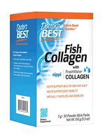 Doctor's Best Fish Collagen with Trumarine Collagen, Non-GMO, Gluten Free, Soy Free, Supports Skin, Nails, Joints, 30 Powder Stick Pack