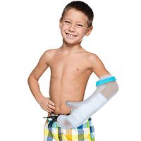 Kids Arm Cast Covers Protector for Shower Bath, Watereproof and Watertight Cast Bandage Bag for Broken Surgery Wound Burns and Arms Hands, Reusable Keeps Bandage Dry