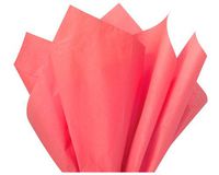 Flexicore Packaging | Coral Pink Gift Wrap Tissue Paper | Size: 15 Inch X 20 Inch | Count: 10 Sheets | Color: Coral Pink | DIY Craft, Art, Wrapping, Crepe, Decorations, Pom Poms